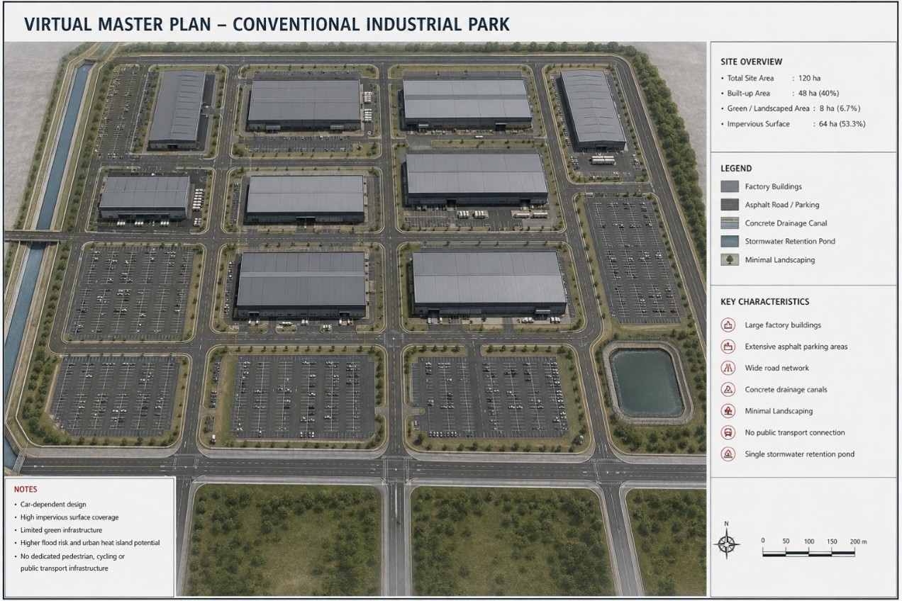 Virtual Master Plan - Conventional Industrial Park